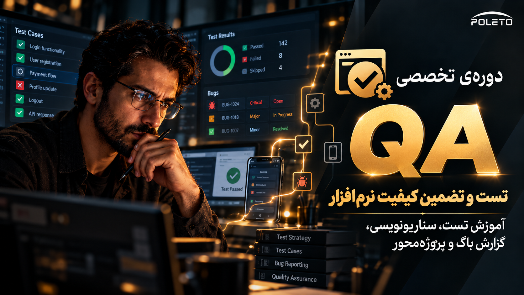 دوره تست نرم‌افزار QA